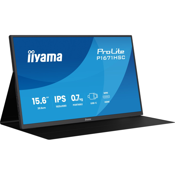 Iiyama ProLite P1671HSC-B1 — Écran portable nomade 15.6" IPS Full HD USB-C