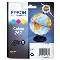 Epson Globe Encre couleur 267 — Cartouche d'encre trois couleurs (cyan, magenta, jaune)