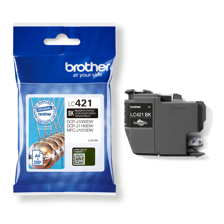 Brother LC421BK - Cartouche d'encre originale - Noire — vue 2