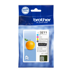 Brother LC3211VAL — Pack de 4 cartouches d'encre (noir, cyan, magenta, jaune)