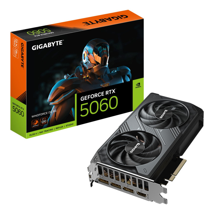 Gigabyte GeForce RTX 5060 Windforce OC 8Go — Carte graphique équilibrée calcul et productivité