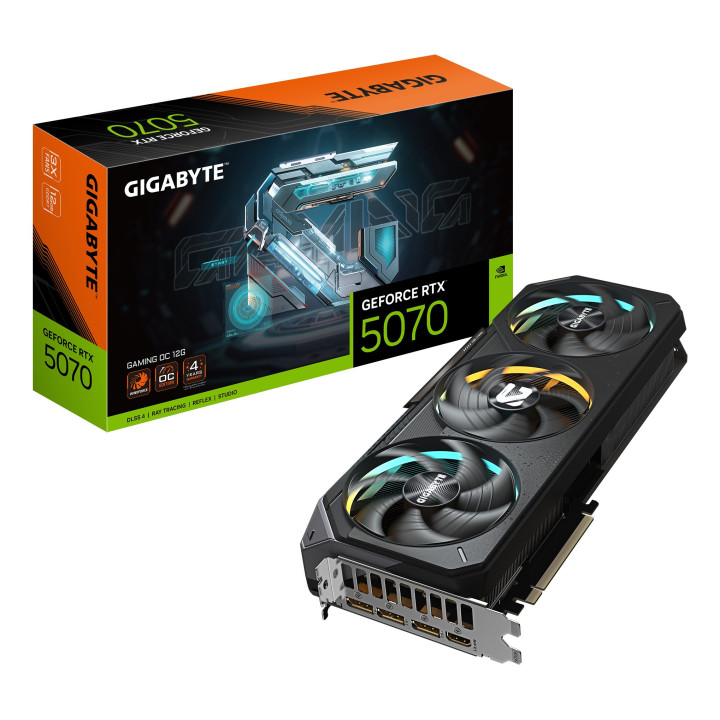 Gigabyte GeForce RTX 5070 Gaming OC 12Go — Carte graphique de puissance intermédiaire 12Go VRAM