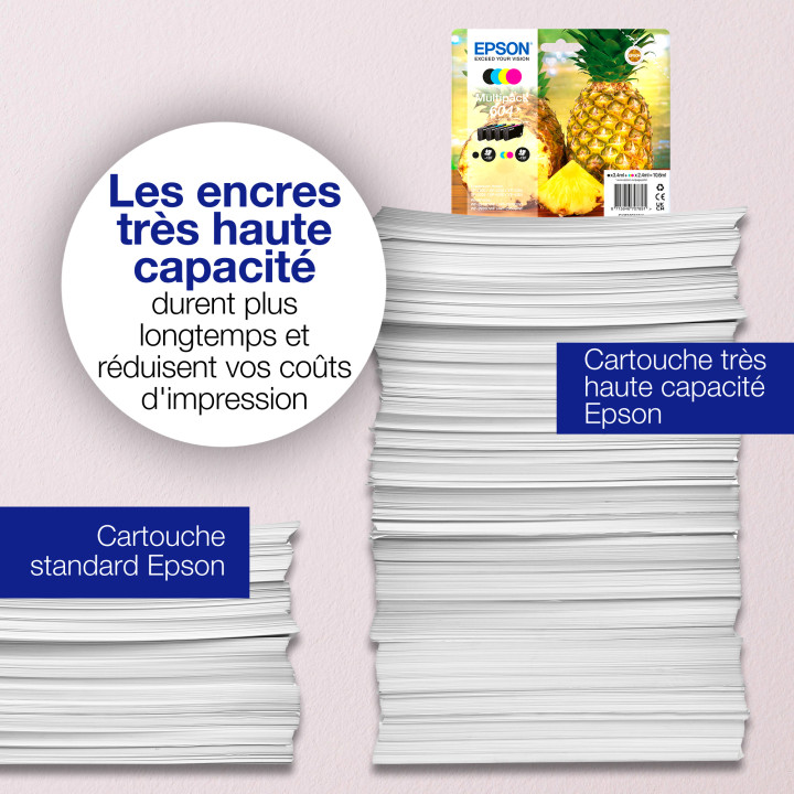 Epson 604 Pineapple Singlepack Black Ink — vue 3