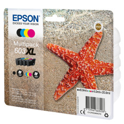 Epson Multipack 4-colours 603XL Ink — Pack de 4 cartouches d'encre XL (noir, cyan, magenta, jaune)