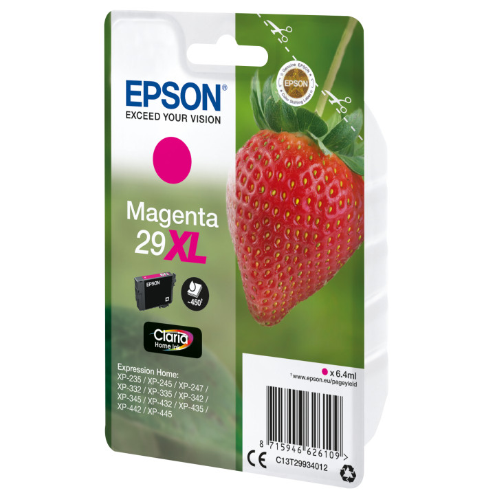 Epson Strawberry Singlepack Magenta 29XL Claria Home Ink — vue 1