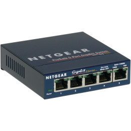 Switch réseau Ethernet Gigabit Netgear ProSAFE GS105 5 ports boîtier métal