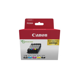 Canon 0372C006 cartouche d'encre 5 pièce(s) Original Noir, Cyan, Magenta, Jaune — vue 1