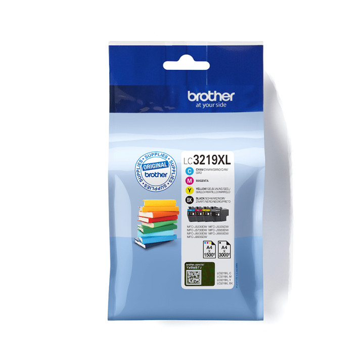 Brother Pack de cartouches d'encre LC3219XLVALBP originales — vue 1