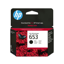 HP Cartouche d'encre Ink Advantage noire HP653 authentique — Cartouche d'encre noire, 360 pages