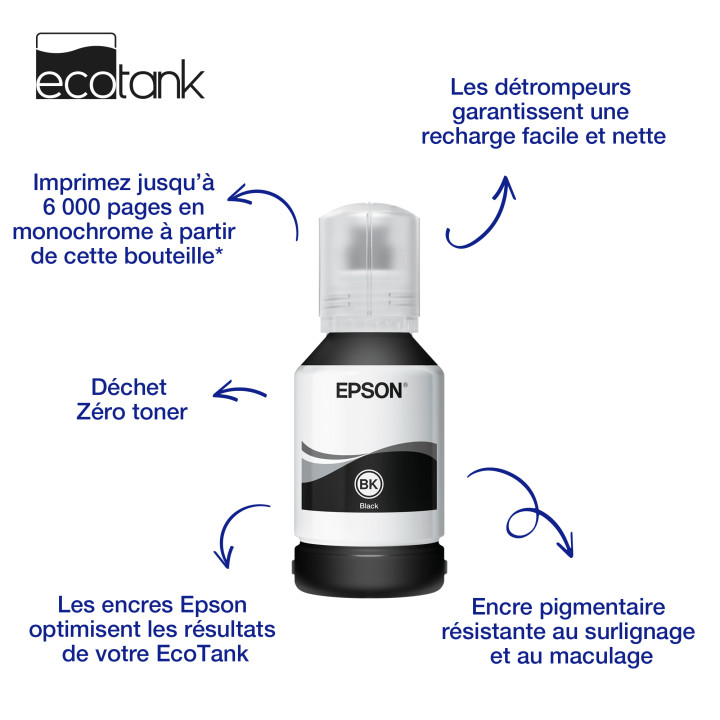Epson 111 Bouteille d’encre pigmentaire noire EcoTank — vue 2