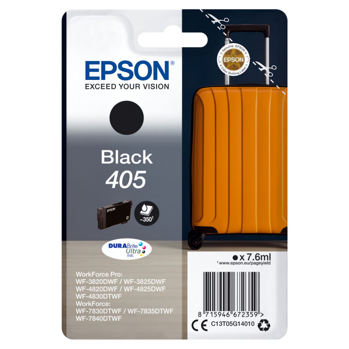 Epson Singlepack Black 405 DURABrite Ultra Ink — vue 1
