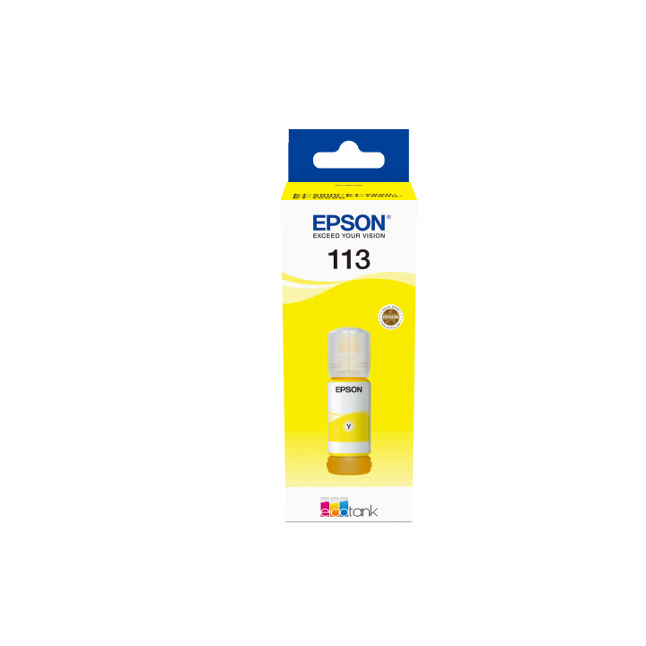 Epson 113 EcoTank Pigment Yellow ink bottle — vue 1