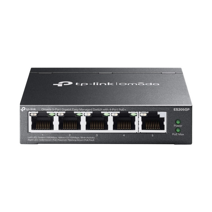 TP-Link Omada ES205GP — switch Gigabit PoE+ 5 ports — vue produit