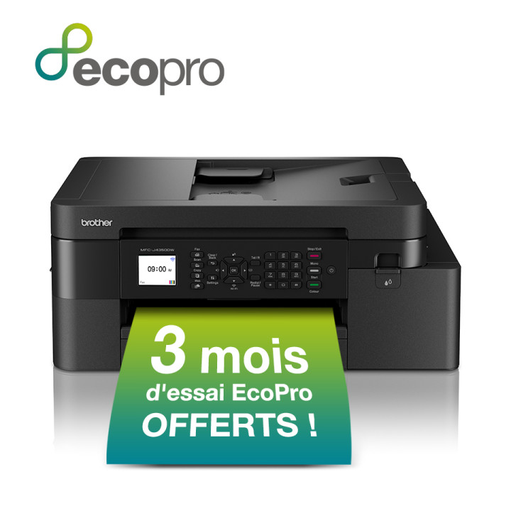 Brother MFC-J4350DW Imprimante jet d'encre multifonction 4-en-1 sans fil. Eligible au forfait EcoPro. — vue 3