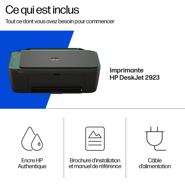 HP DeskJet 2923 Sans fil All-in-One Couleur Imprimante, Instant Ink — vue 4