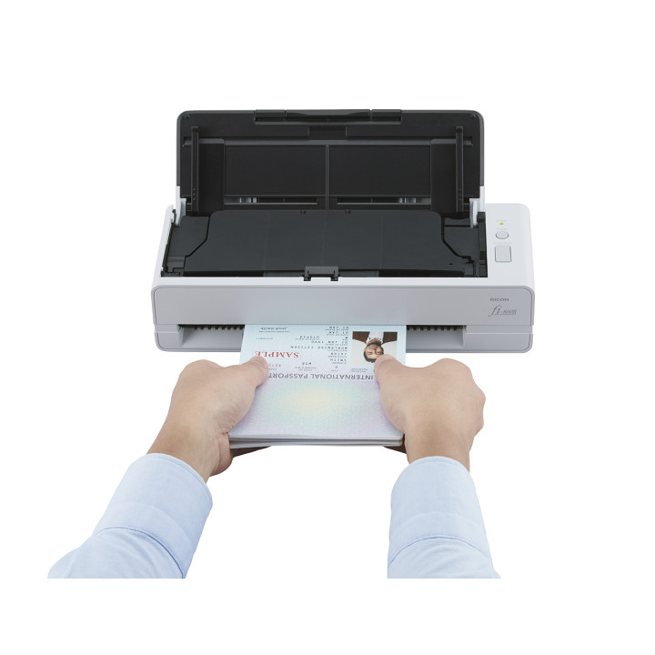 Ricoh fi-800R Numériseur chargeur automatique de documents (adf) + chargeur manuel 600 x 600 DPI A4 Noir, Blan — vue 3
