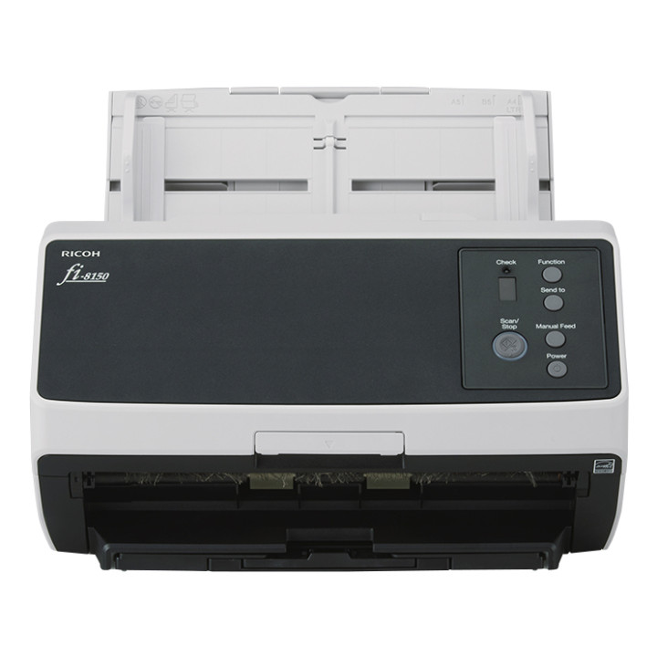 Ricoh FI-8150 Numériseur chargeur automatique de documents (adf) + chargeur manuel 600 x 600 DPI A4 Noir, Gris — vue 1