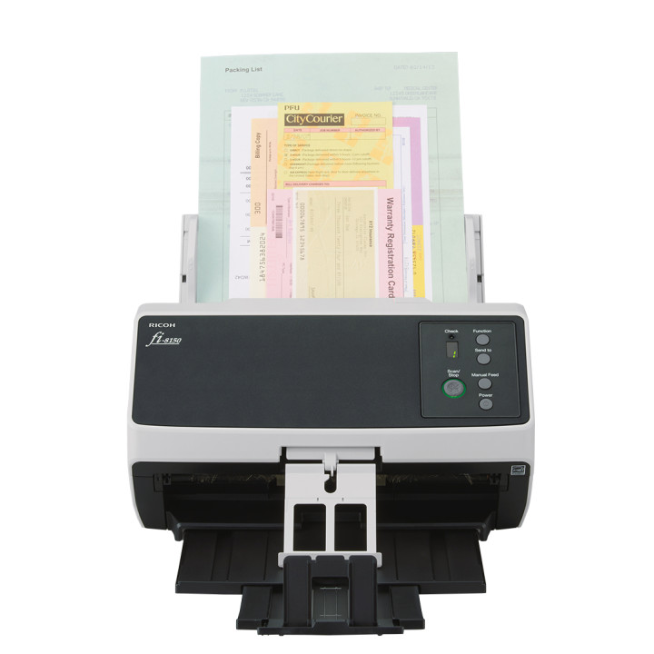 Ricoh FI-8150 Numériseur chargeur automatique de documents (adf) + chargeur manuel 600 x 600 DPI A4 Noir, Gris — vue 4