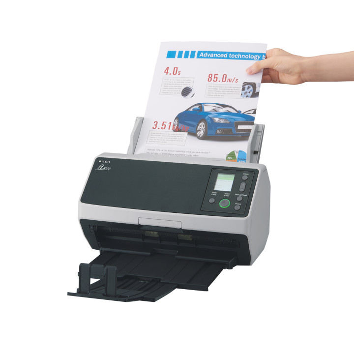 Ricoh fi-8170 Numériseur chargeur automatique de documents (adf) + chargeur manuel 600 x 600 DPI A4 Noir, Gris — vue 4