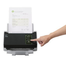 Ricoh fi-8040 Numériseur chargeur automatique de documents (adf) + chargeur manuel 600 x 600 DPI A4 Noir, Gris — vue 1