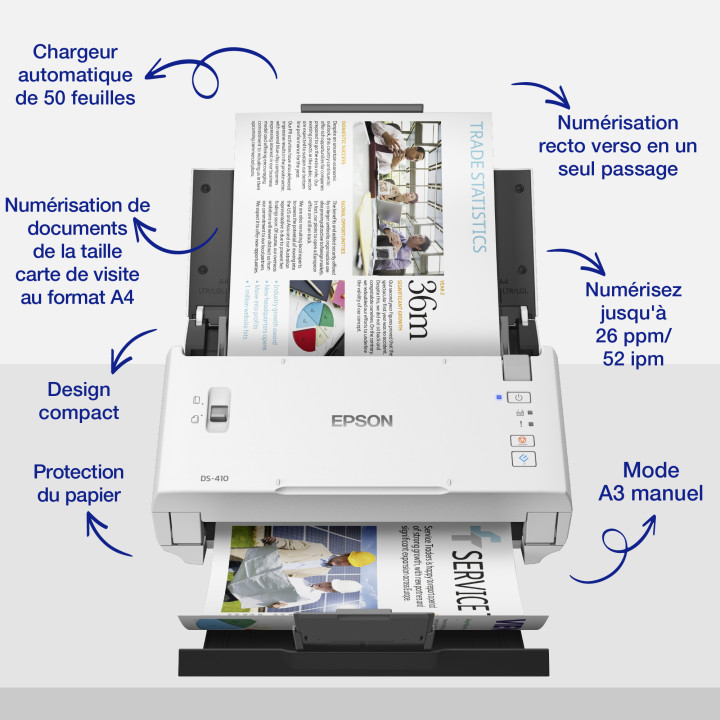 Epson WorkForce DS-410 — vue 4