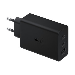 Samsung Trio chargeur 65 W — deux USB-C et un USB-A