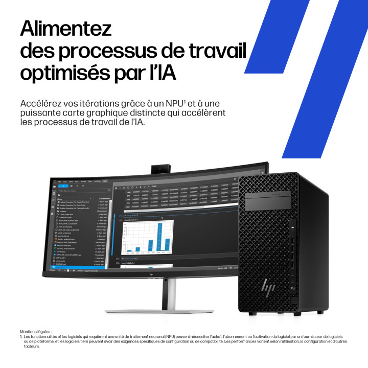 HP Z2 Tower G1i Intel Core Ultra 7 265 16 Go DDR5-SDRAM 1 To SSD Windows 11 Pro Station de travail AI Workstat — vue 5