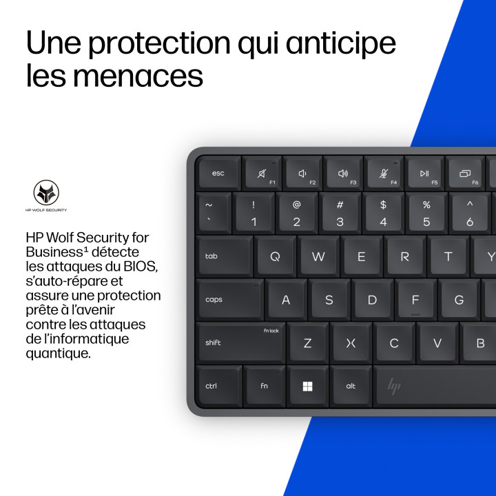 HP EliteBoard G1a Next Gen AI PC Copilot+ PC AMD Ryzen AI 5 330 16 Go DDR5-SDRAM Windows 11 Pro Noir — vue 5