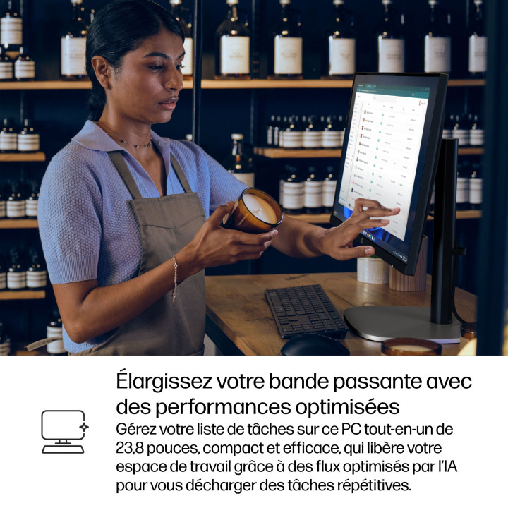HP ProStudio 4 G1i AI PC Intel Core Ultra 7 265T 60,5 cm (23.8") 1920 x 1080 pixels Écran tactile PC All-in-On — vue 5
