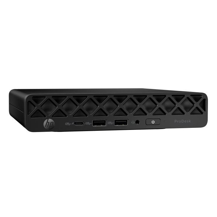 HP ProDesk 4 Mini G1i Intel Core Ultra 7 265T 16 Go DDR5-SDRAM 512 Go SSD Windows 11 Pro Mini PC AI PC Noir — vue 2