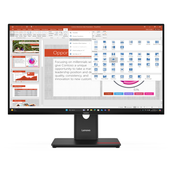 Lenovo ThinkVision T27-40 Moniteur — vue 1