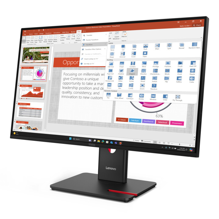 Lenovo ThinkVision T27-40 Moniteur — vue 2