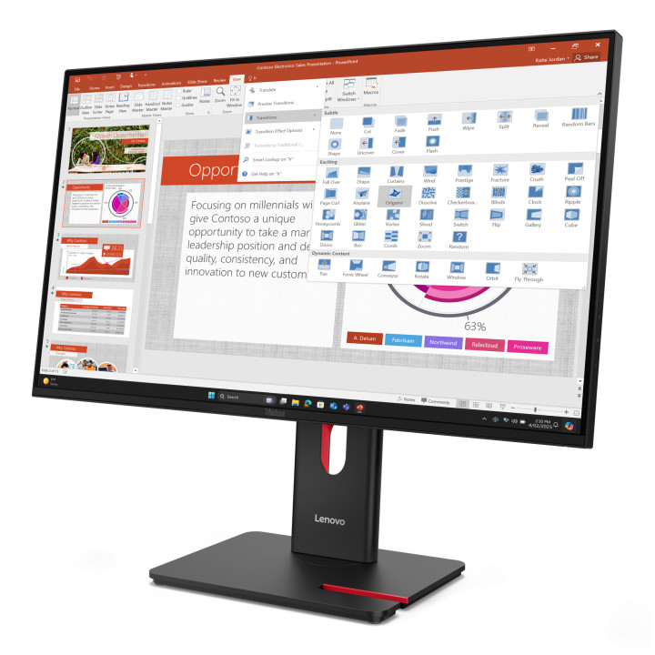 Lenovo ThinkVision T27-40 Moniteur — vue 3
