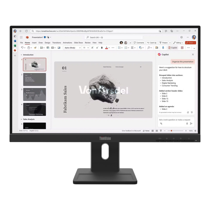 Lenovo ThinkVision E22-40 Moniteur — vue 2
