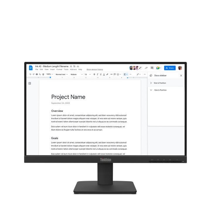 Lenovo ThinkVision S22-4e Moniteur — vue 2