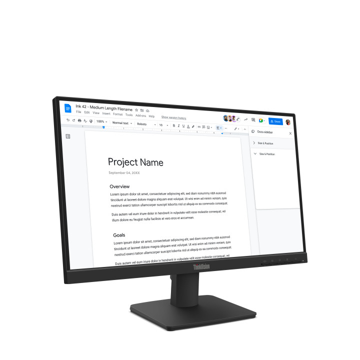 Lenovo ThinkVision S22-4e Moniteur — vue 4
