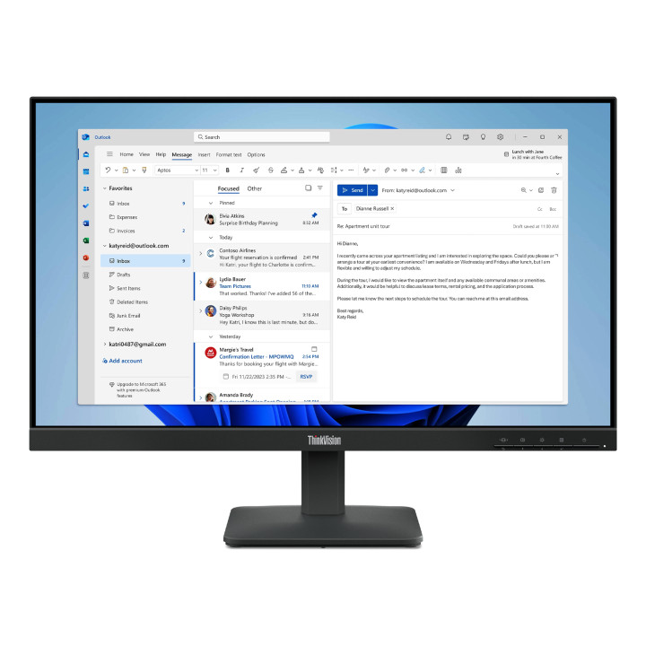 Lenovo ThinkVision S24-4e Moniteur — vue 2