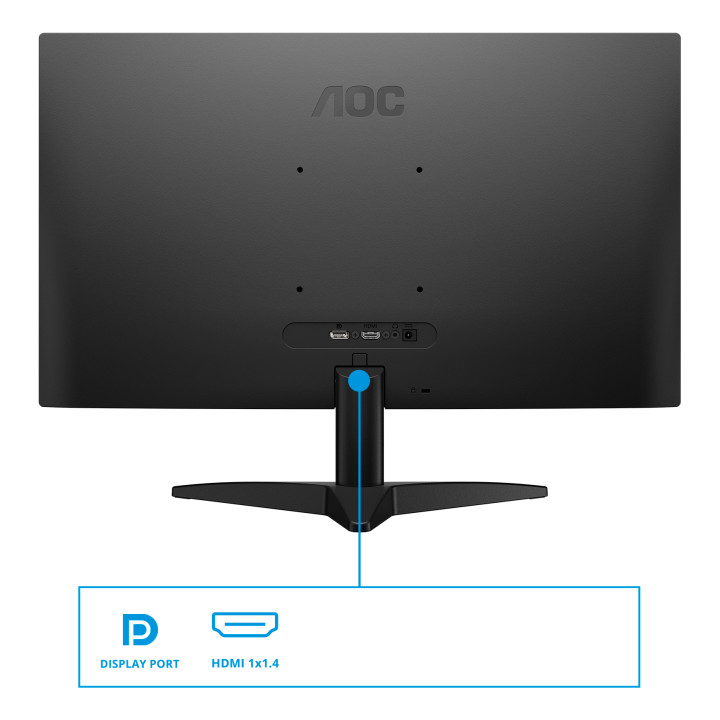 AOC B3 24B36X écran plat de PC 60,5 cm (23.8") 1920 x 1080 pixels Full HD LED Noir — vue 3