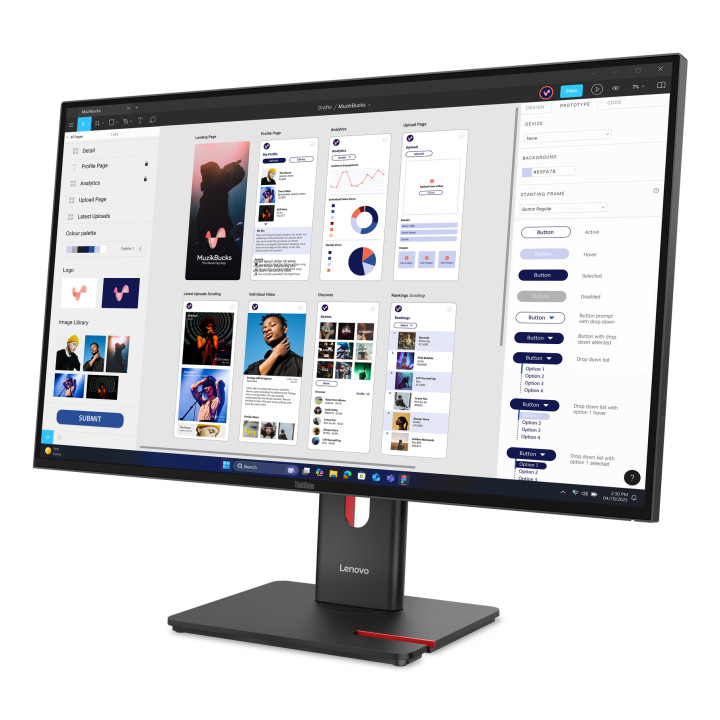 Lenovo ThinkVision T32UD-40 Moniteur — vue 2