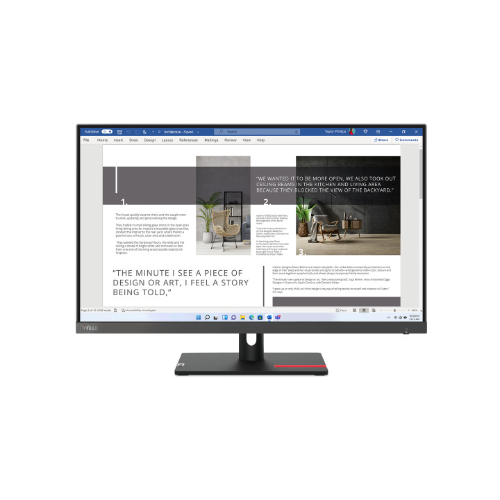 Lenovo ThinkVision S27i-30 écran plat de PC 68,6 cm (27") 1920 x 1080 pixels Full HD LED Gris — vue 5