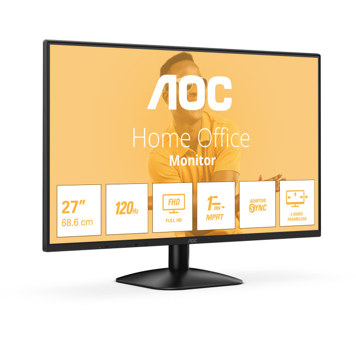 AOC B3 27B31H écran plat de PC 68,6 cm (27") 1920 x 1080 pixels Full HD Noir — vue 2