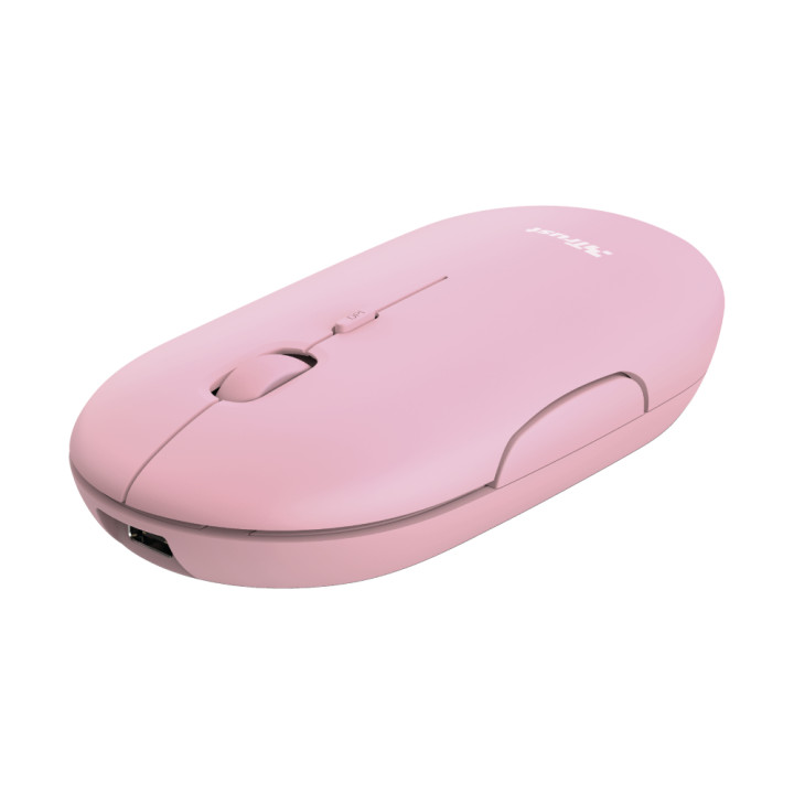 Trust Puck souris Bureau Ambidextre RF sans fil + Bluetooth Optique 1600 DPI — vue 1