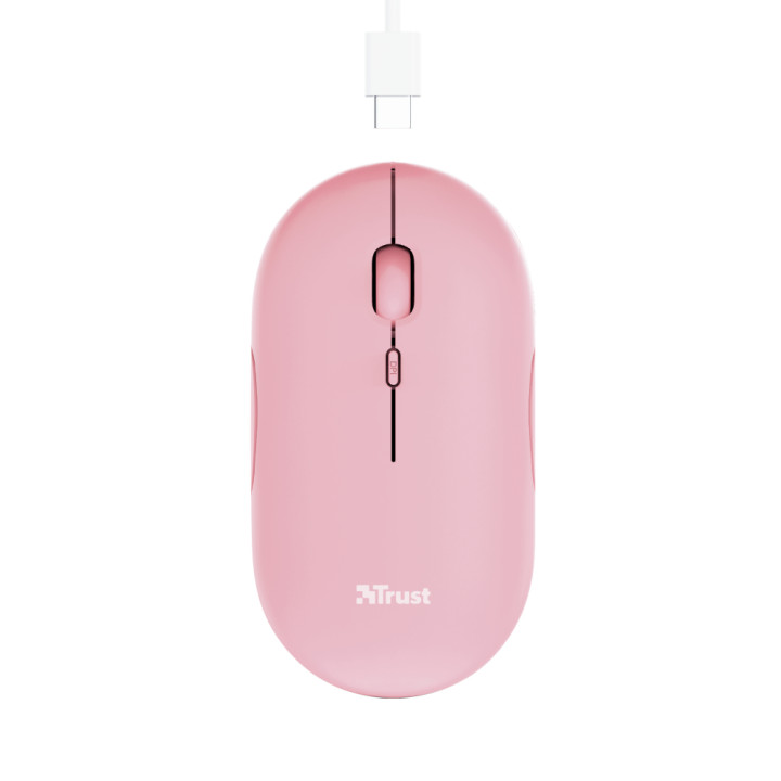 Trust Puck souris Bureau Ambidextre RF sans fil + Bluetooth Optique 1600 DPI — vue 3