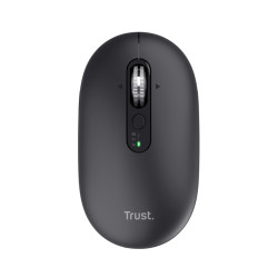 Trust Seron Slim Multi — Souris sans fil récepteur USB/Bluetooth, noire