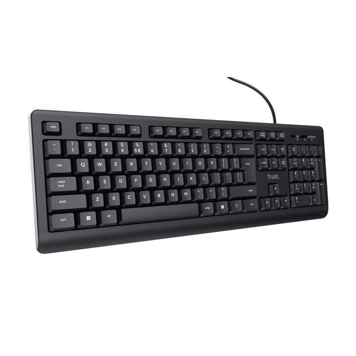 Trust Primo clavier Bureau USB AZERTY Français Noir — vue 2