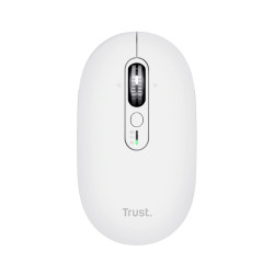 Trust Seron Slim Multi — Souris sans fil récepteur USB/Bluetooth, blanche