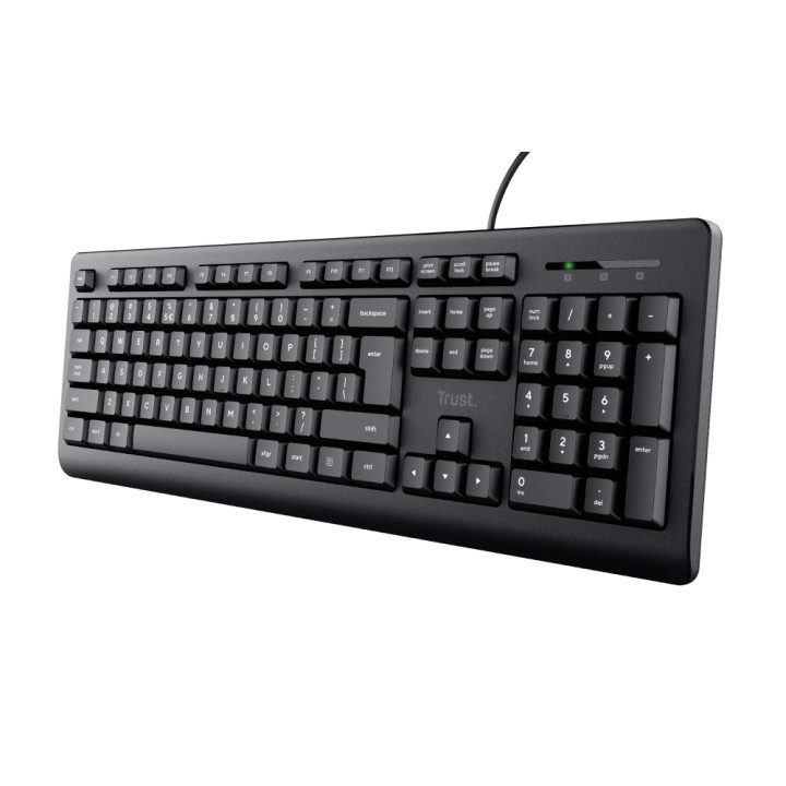 Trust TK-150 clavier Bureau USB Français Noir — vue 1