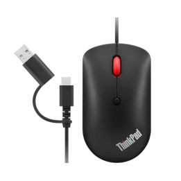 Lenovo 4Y51D20850 souris Bureau Ambidextre USB Type-C Optique 2400 DPI — vue 1
