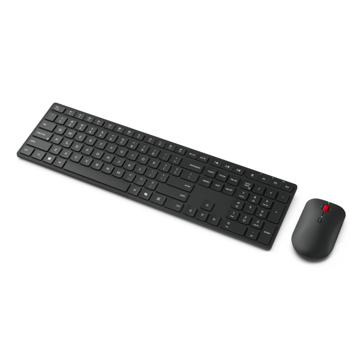 Lenovo 4X31S04810 clavier Souris incluse Bureau RF sans fil + Bluetooth Français Noir — vue 2
