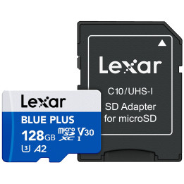 Lexar BLUE PLUS 128 Go — carte microSDXC